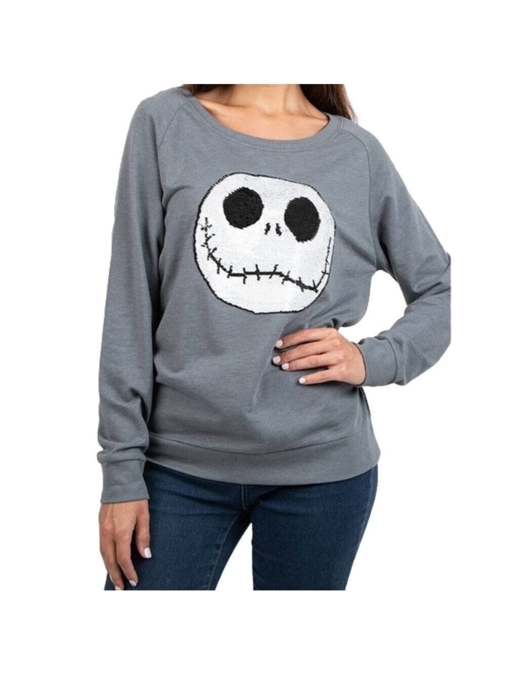 DISNEY Nightmare Before Christmas Light Sweatshirt Size S